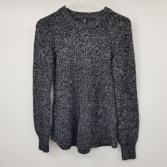 Athleta Sierra Women's Grey Chunky Crewneck Sweater XS Athleisure Winter Active - Picture 3 of 11